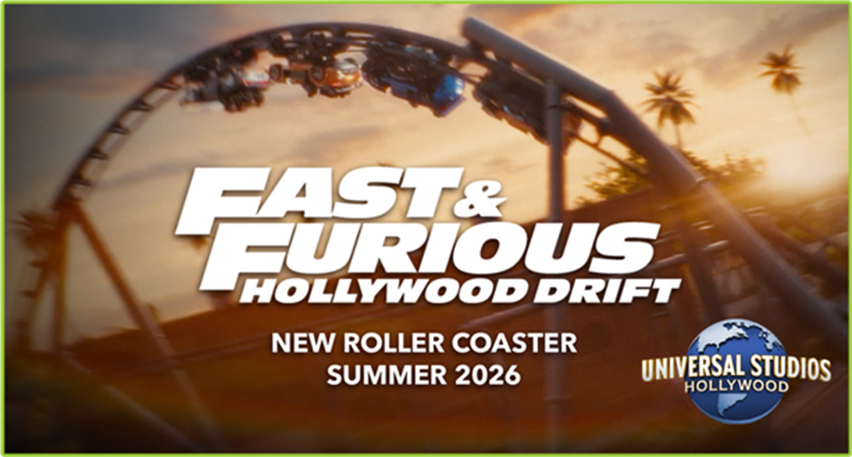 Fast & Furious: Hollywood Drift roller coaster
